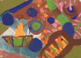 Roger Hilton, Untitled, 1974, Gouache and graphite on paper