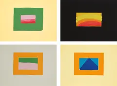 Howard Hodgkin, Indian Views (H. 11-22), 1971, The complete set of 12 screenprints in colours, on J. Green paper, the full sheets