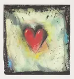 Jim Dine, The Hand-Colored Viennese Hearts IV (C. 34.4), 1990, Screenprint with soft-ground etching and aquatint in colours, with hand-colouring in acrylic, on Arches paper, with full margins