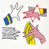Roy Lichtenstein, Study of Hands (C. 191), 1981, Lithograph and screenprint in colours, on BFK Rives paper, with full margins