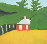 Alex Katz, Red House, 2016, Archival pigment print in colours, on Crane Museo Max paper, the full sheet