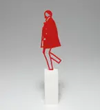 Jeremy by Julian Opie, 2019, Polished acrylic multiple on Corian base, sold Jun 2021