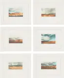 Kanarische Landschaften I (Canary Landscapes I) (B. 39) by Gerhard Richter, 1971, The complete set of six heliogravures in colours, on ivory rag paper, with full margins, the sheets loose (as issued) al, sold Jun 2021