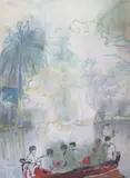 Peter Doig, Imaginary Boys, 2013, Archival pigment print in colours, on Somerset paper, the full sheet