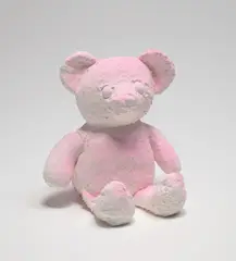 Cracked Bear (Pink) by Daniel Arsham, 2019, Cast multiple in plaster with fabric and pigment, contained in the original presentation box, sold Jun 2021