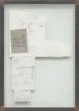 Joseph Beuys, DM 90,000 (S. 463), 1982, Collage of facsimile prints, contained in the original iron frame under glass
