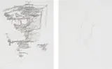 Joseph Beuys, Zeichnungen für Codices Madrid von Leonardo da Vinci (Drawings for Codices Madrid by Leonardo Da Vinci) (S. 165-185), 1975, The complete portfolio including 156 page artist's book with 81 granolithographs, on wove paper, the full sheets and with margins, the sheets bound (as issued) in the original black and white paper boards, with accompanying granolithograph, loose and folded (as issued) in the book, and additional suite of 12 granolithographs, on wove paper, with full margins, each contained in original paper overmats within a black fabric-covered portfolio