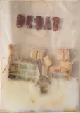 Joseph Beuys, Aus Künstlerpost (from Artist's Mail) (S. 15), 1969, Margarine and white chocolate in a plastic envelope with oil paint