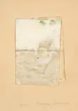 Joseph Beuys, Packbild 3 II (Picture Pack 3 II), 1958/59, Gouache painting with handwritten additions in graphite, on light wove paper, folded and mounted to support sheet (as issued)