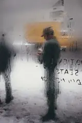 Saul Leiter, Snow, February 1970, Chromogenic print, printed later