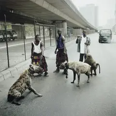 Pieter Hugo, The Hyena Men of Abuja, Lagos, Nigeria from The Hyena and Other Men, 2007, Chromogenic print, mounted