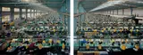 Edward Burtynsky, Manufacturing #10a & #10b, Cankun Factory, Xiamen City, China, 2005, Chromogenic print diptych, mounted