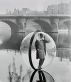 Melvin Sokolsky, Simone, Bubble, Seine, Paris, 1963, Gelatin silver print, printed later