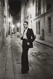 Yves St. Laurent, Rue Aubriot, French Vogue, Paris by Helmut Newton, 1975, Gelatin silver print, printed 1981, sold May 2021