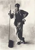 Irving Penn, Station Sweeper, New York, 1951, Platinum-palladium print, printed 1967