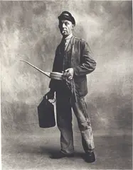 Engine Driver, London by Irving Penn, 1950, Platinum-palladium print, printed 1967, sold Nov 2021