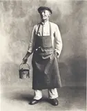 Irving Penn, House Painter (B), London, 1950, Platinum-palladium print, printed 1967
