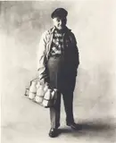 Irving Penn, Milkman (A), New York, 1951, Platinum-palladium print, printed 1967