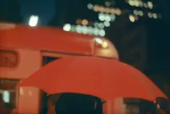 Red Umbrella by Saul Leiter, 1951, Chromogenic print, printed later, sold Nov 2021