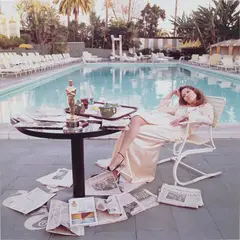 Terry O'Neill, Faye Dunaway, Hollywood, 1977, Chromogenic print, mounted, printed later