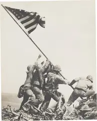 Joe Rosenthal, Flag Raising at Iwo Jima, 1945, Gelatin silver print