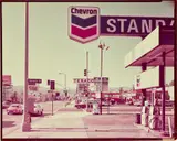 Stephen Shore, Beverly Boulevard and La Brea Avenue, Los Angeles, California, June 21, 1975, Chromogenic contact print