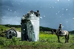 Jonas Bendiksen, Crashed rocket ship and butterflies, #2. Altai Territory, Russia, 2000, Archival pigment print