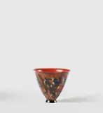 Jean Dunand, Small footed vase, circa 1922, Lacquered copper