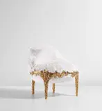 ‘Roccoco’ armchair by Fernando Campana and Humberto Campana, 2012, Gilt bronze, eco-fur, sold Jun 2021