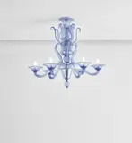 Napoleone Martinuzzi, Six-armed chandelier, variant of model no. 5001