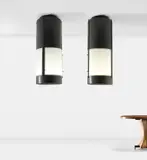 Studio B.B.P.R., Pair of large ceiling lights, designed for the Cinema Mediolanum, Milan