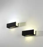 Pair of wall lights, model no. 249/2 by Gino Sarfatti, circa 1963, Painted steel, glass, sold Jun 2021