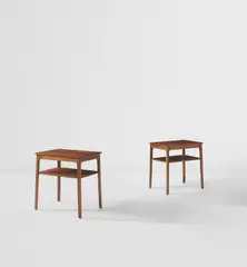 Pair of side tables by Ole Wanscher, 1950s, Cuban mahogany, sold Jun 2021