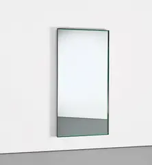 Fontana Arte, Large mirror, model no. 1929, 1960s, Mirrored glass, brass, painted wood