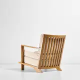 Jean Royere, Armchair, 1957, Oak, fabric