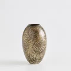 Jean Dunand, Vase, circa 1925, Patinated maillechort