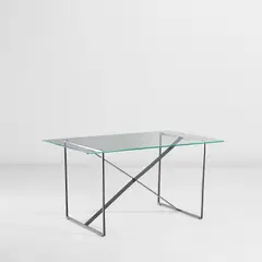 Unique side table by Franco Albini, circa 1938, Painted iron, glass, offered Nov 2021