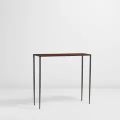 Jean-Michel Frank, Console table, circa 1932, Painted iron, leather
