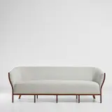 Frits Schlegel, Unique sofa, circa 1949, Brazilian rosewood, fabric