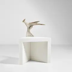 ‘Stag’ stool by Rick Owens, circa 2012, Marble, moose antler, sold Nov 2021