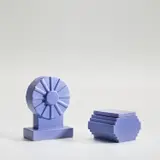 Lidded box, model no. Y/27, and vase, model no. Y/33a, from the ‘Yantra di Terracotta’ series by Ettore Sottsass, circa 1969, Glazed earthenware, sold Nov 2021
