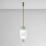 Tomaso Buzzi, Ceiling light, model no. 5220, circa 1933, Glass, coloured glass, copper