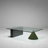 Lella Vignelli and Massimo Vignelli, 'Kono' table, circa 1984, Glass, marble, oxidised copper