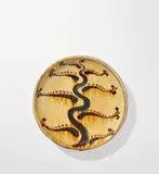 Bernard Leach, Early dish with tree
