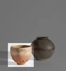 Norah Braden, Bowl, circa 1934, Stoneware, layered and flowing wood ash glazes