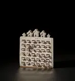 Ian Godfrey, Large white chest of drawers, circa 1970, Stoneware, matt white glaze