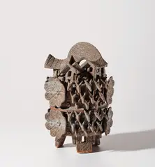 Ian Godfrey, 'Fox Box', circa 1975, Stoneware, crawling blue over dry brown glazes