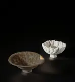 Mary Rogers, Large 'Convoluted' bowl, circa 1975, Porcelain, white glaze