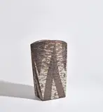 Morihiro Wada, Vessel, 1985, Stoneware, coloured slips and glazes with designs incised and inlaid into the body