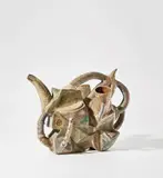 Angus Suttie, 'Sculpture in the Form of a Teapot', 1990, Stoneware, dry slips and glazes with incised linear markings to the surface